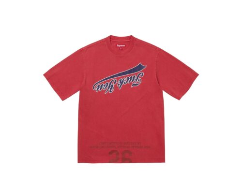 Supreme Cracked Flipped S/S Top Red - Red - 1