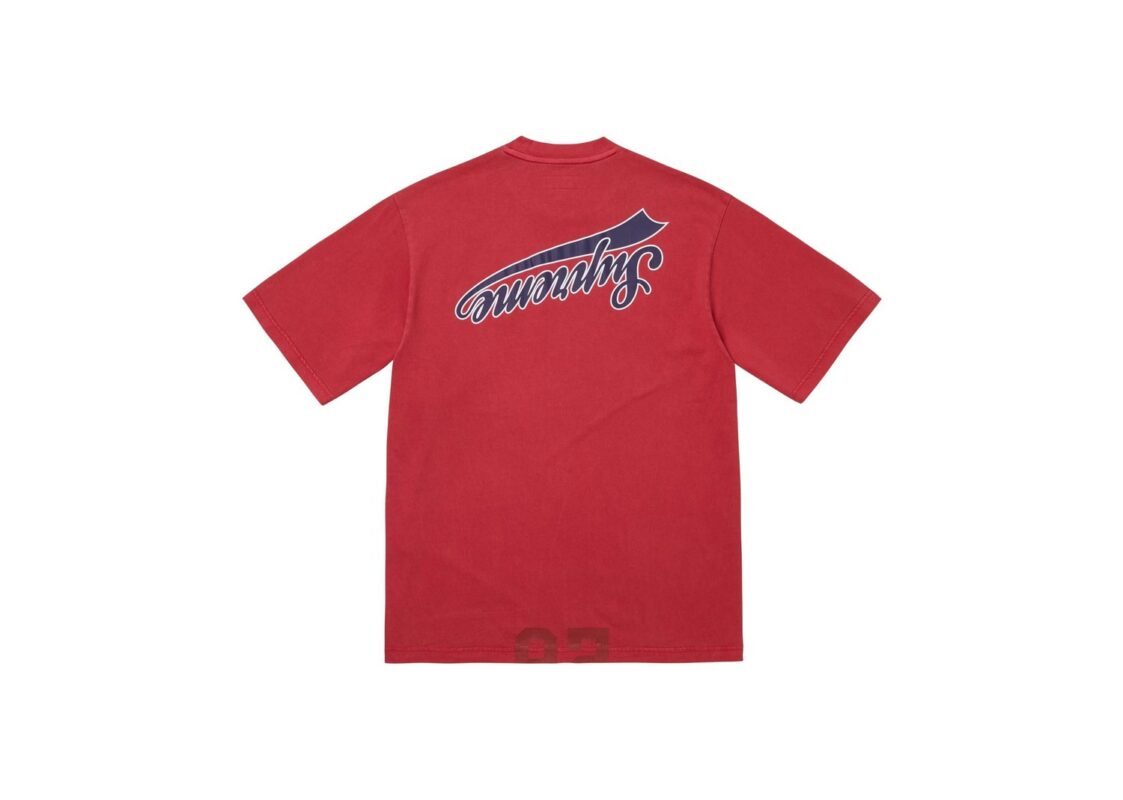 Supreme Cracked Flipped S/S Top Red 2
