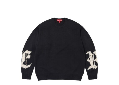 Supreme Cross Stitch Logo Sweater 'Blue' - Blue - 1