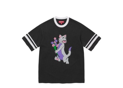 Supreme Glitter Cat S/S Top Black - Black - 1