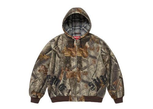 Supreme Leather Applique Hooded Work Jacket Realtree Hardwoods Camo - Realtree Hardwoods Camo - 1