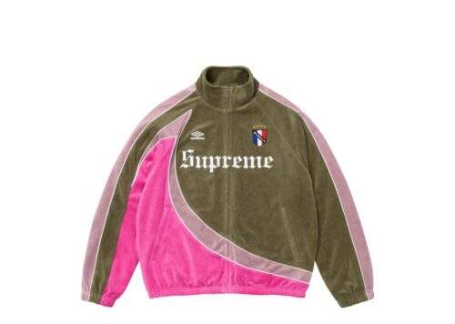 Supreme Umbro Velour Track Jacket Olive - Olive - 1