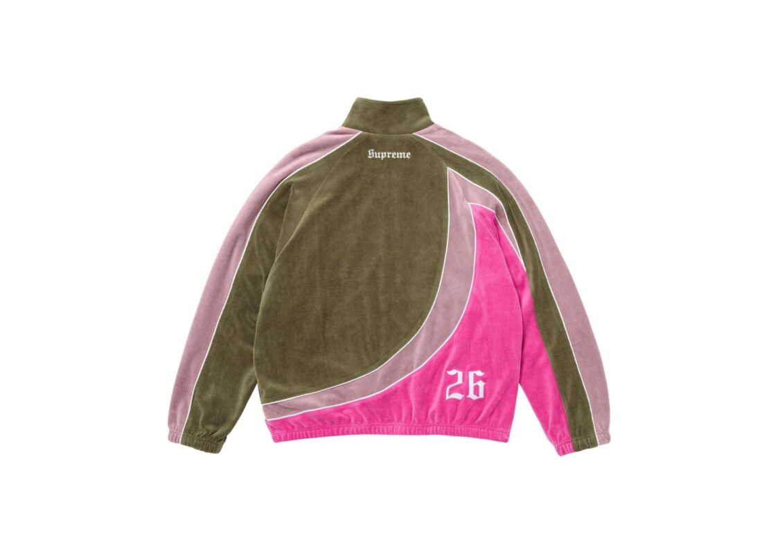 Supreme Umbro Velour Track Jacket Olive 2