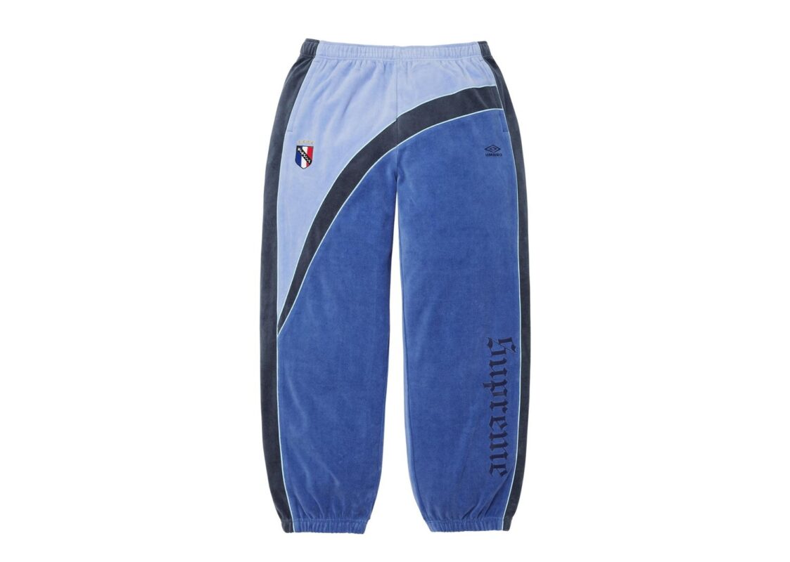 Supreme Umbro Velour Track Pant Blue
