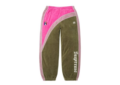 Supreme Umbro Velour Track Pant Olive - Olive - 1