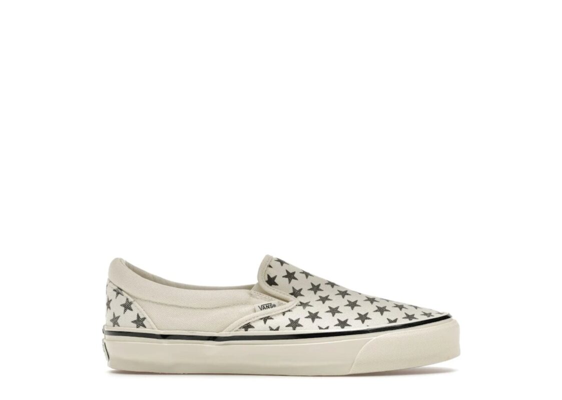 Vans Premium Classic Slip-On Stars Marshmallow Black