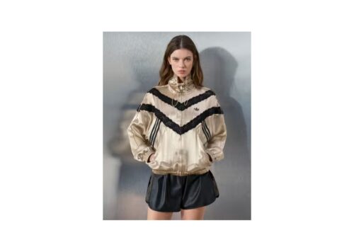 adidas Originals x ASOS track jacket with lace detail in stone - STONE - 1