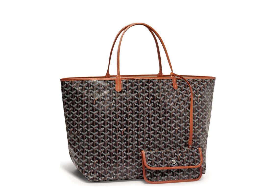 Goyard Saint Louis GM Tote Bag Black Tan