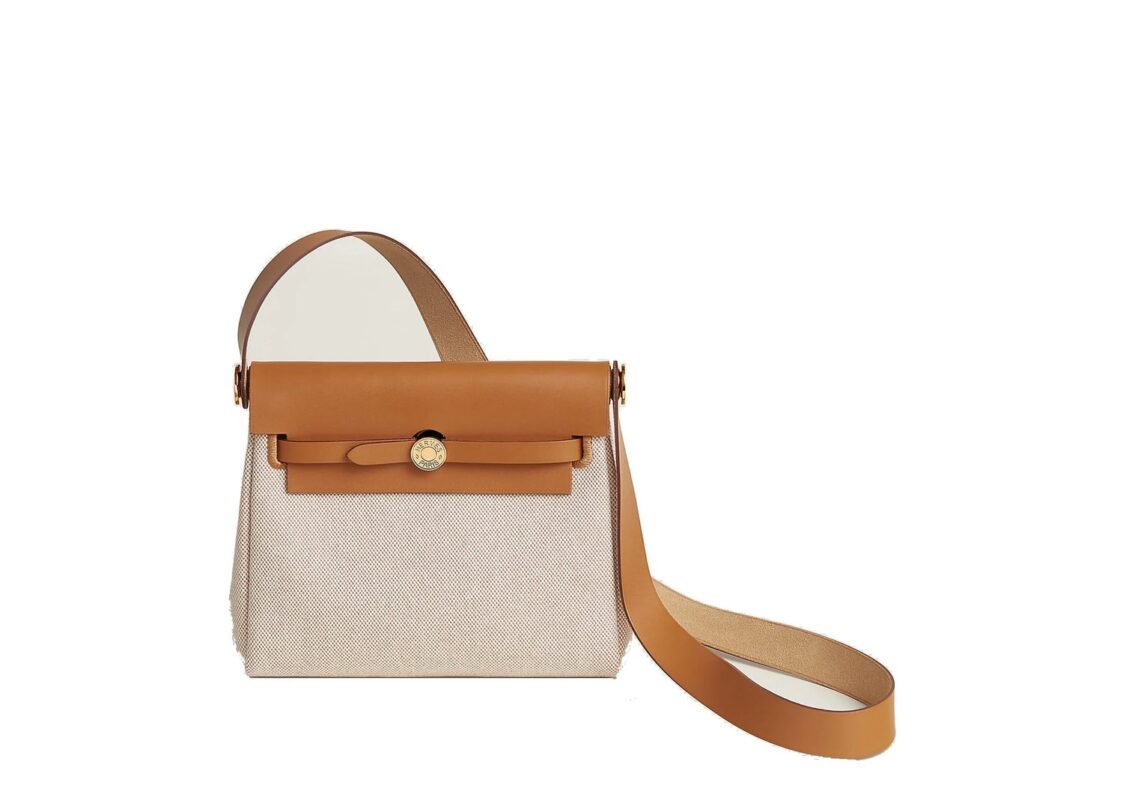 Hermès Herbag Zip 20 Bag Ecru Beige Naturel Sable