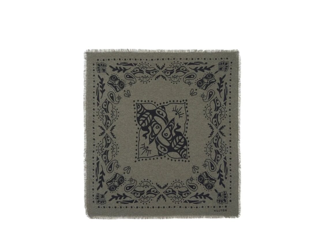 Kujten Large Bandana Hachiko Inuit Marl Khaki