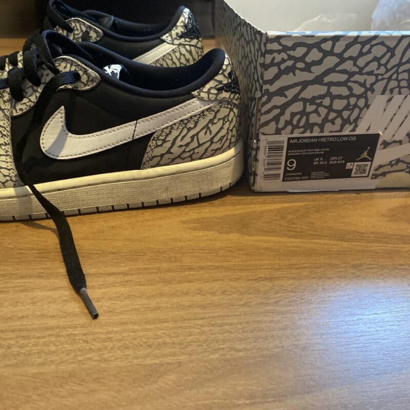 Air Jordan 1 Retro Low OG Black Cement 7