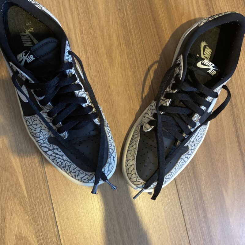 Air Jordan 1 Retro Low OG Black Cement 8