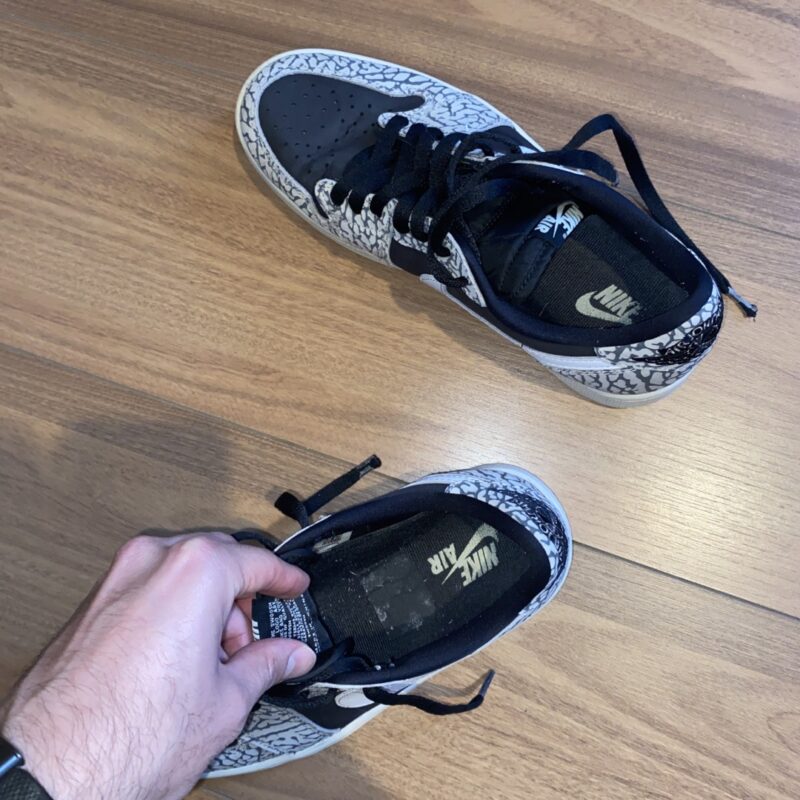 Air Jordan 1 Retro Low OG Black Cement 10