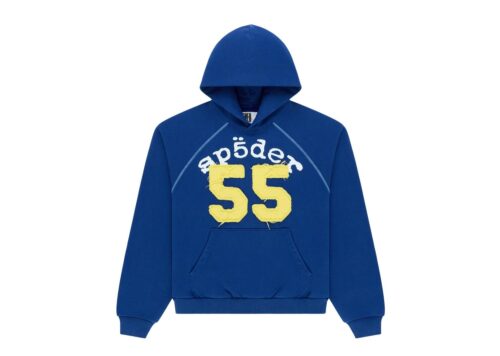 Sp5der 55 University Hoodie 'Navy Blue' - Navy Blue - 1