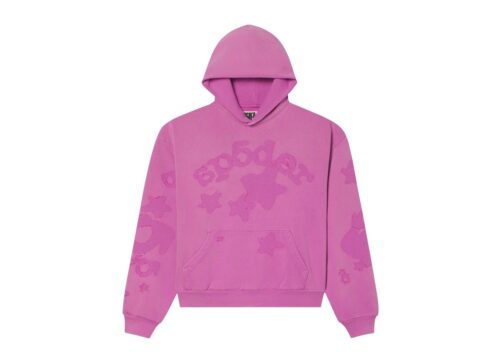 Sp5der Applique Beluga Hoodie 'Dusty Rose' - Dusty Rose - 1