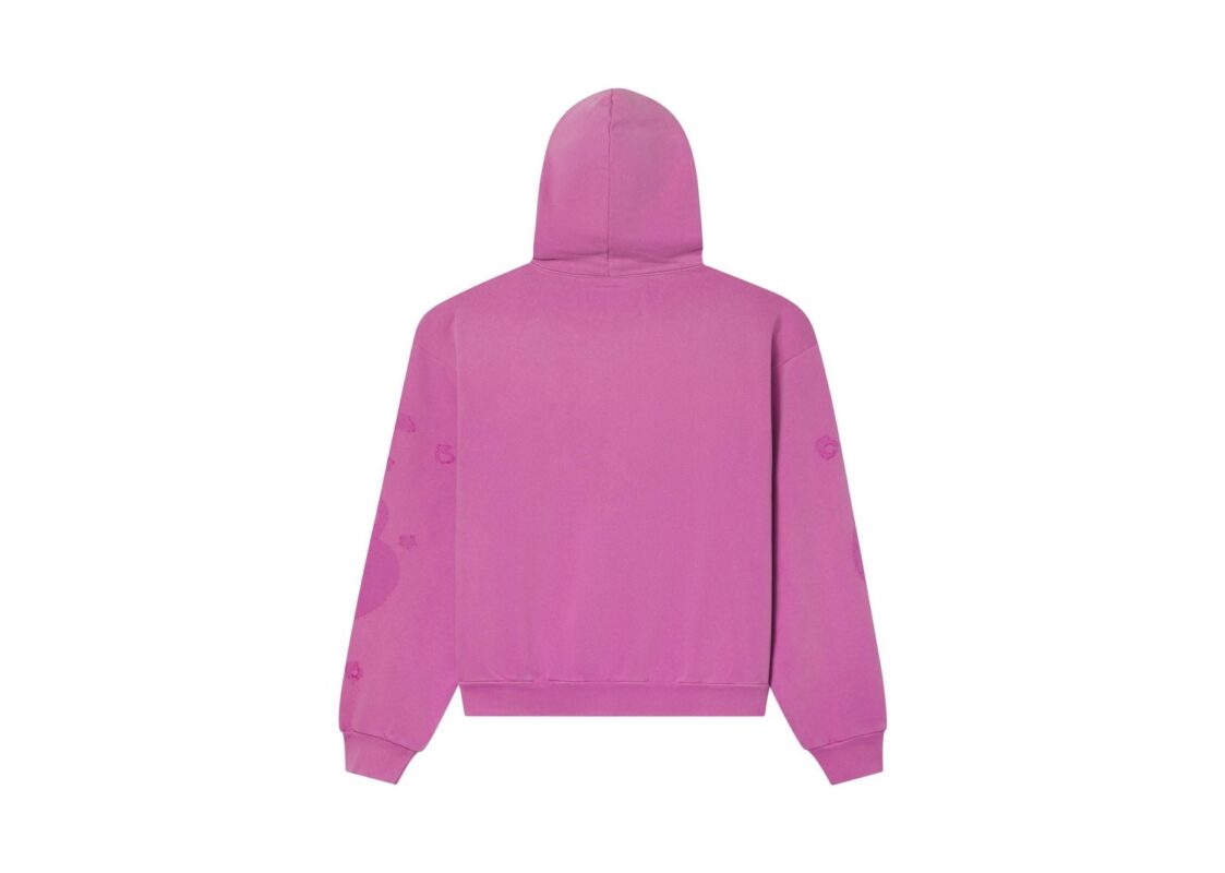 Sp5der Applique Beluga Hoodie ‘Dusty Rose’ 2