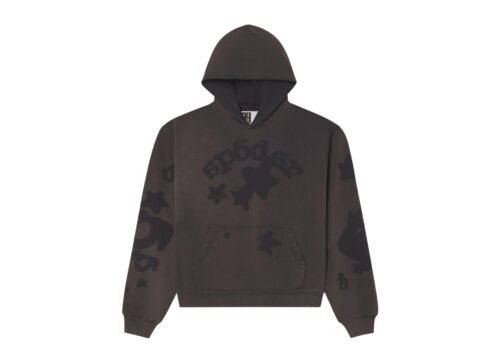 Sp5der Applique Beluga Hoodie 'Granite' - Granite - 1