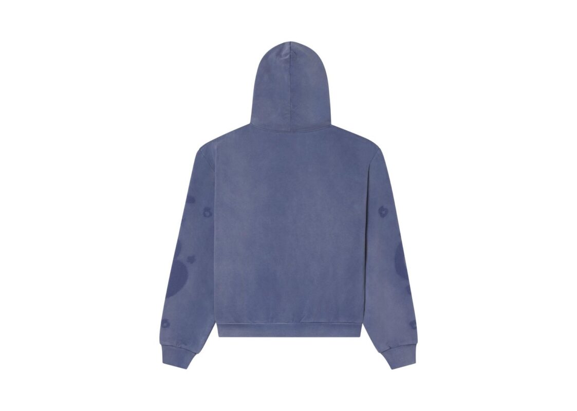 Sp5der Applique Beluga Hoodie ‘Steel Blue’ 2