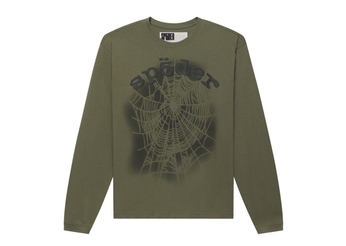 Sp5der Distressed OG Web V2 Long-Sleeve ‘Olympian’
