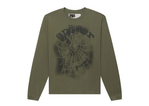 Sp5der Distressed OG Web V2 Long-Sleeve 'Olympian' - Olympian - 1