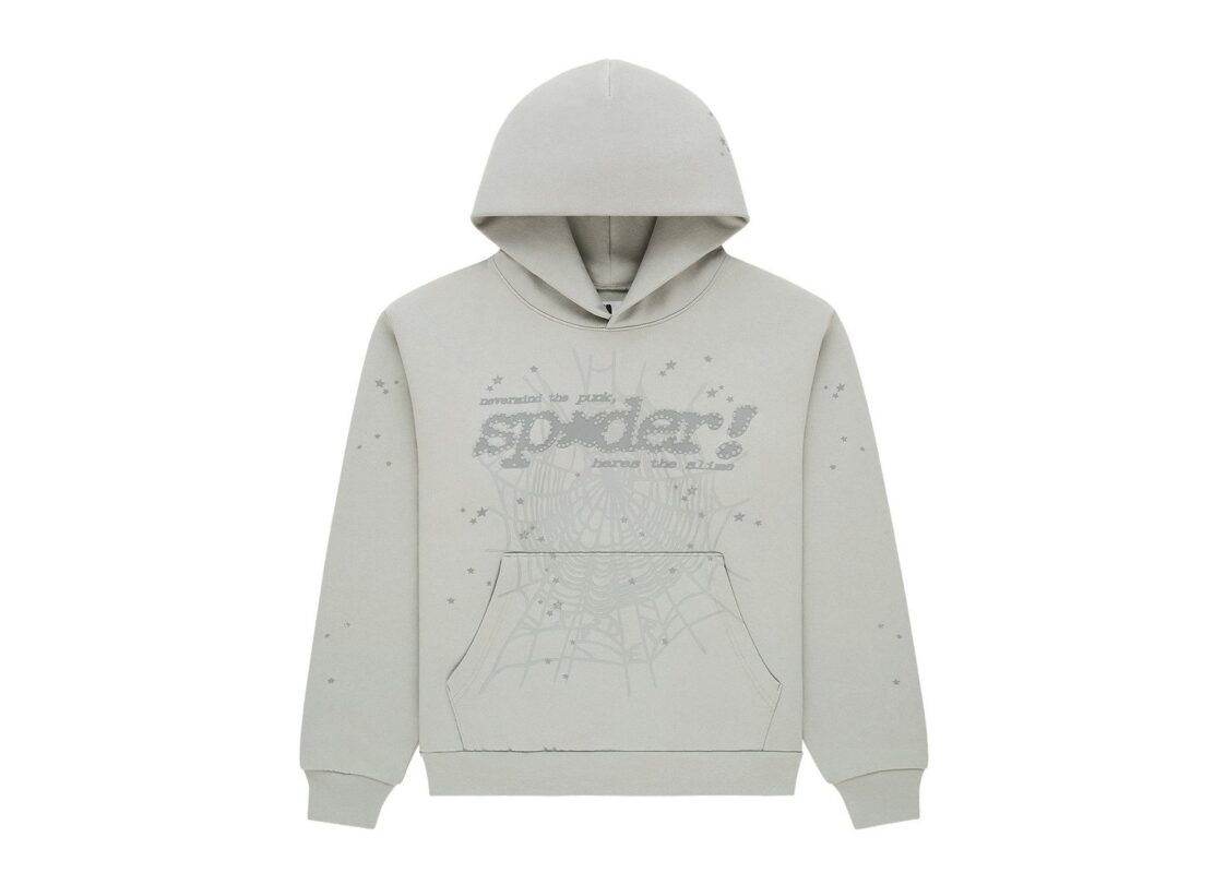 Sp5der Tonal Punk V2 Hoodie ‘Sport Grey’