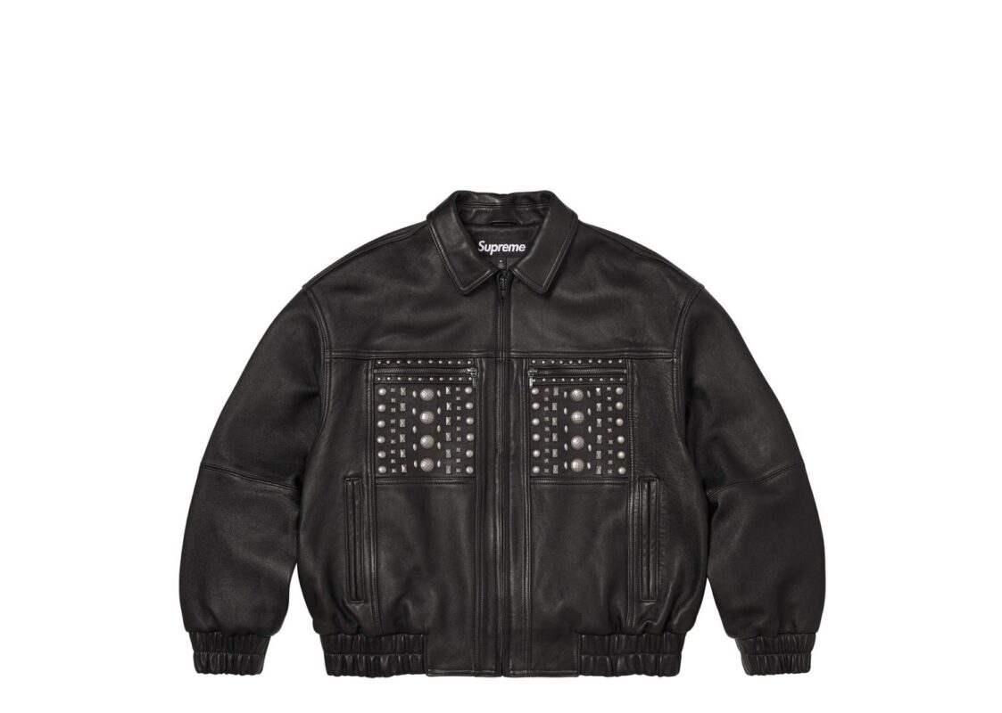 Supreme Multi Studded Leather Jacket ‘Black’