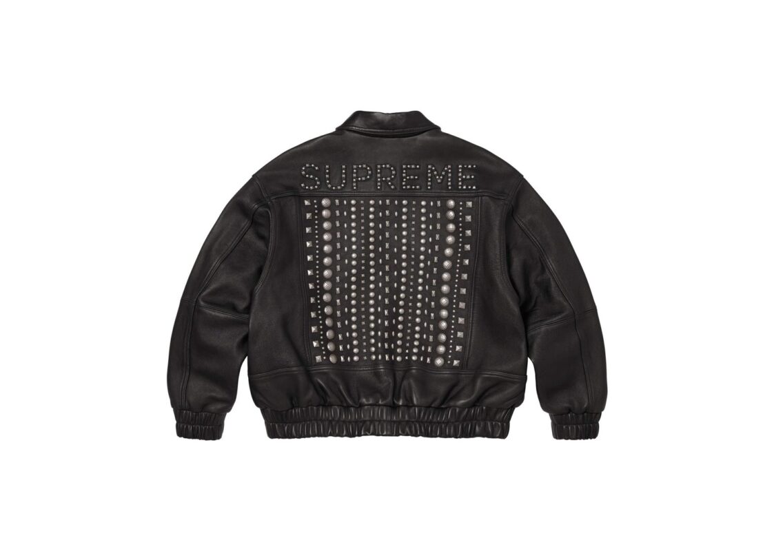 Supreme Multi Studded Leather Jacket ‘Black’ 2