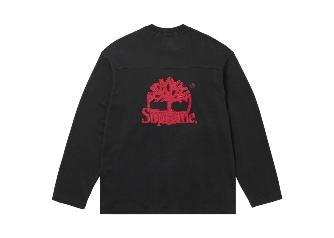 Supreme Timberland L/S Football Top Black 2