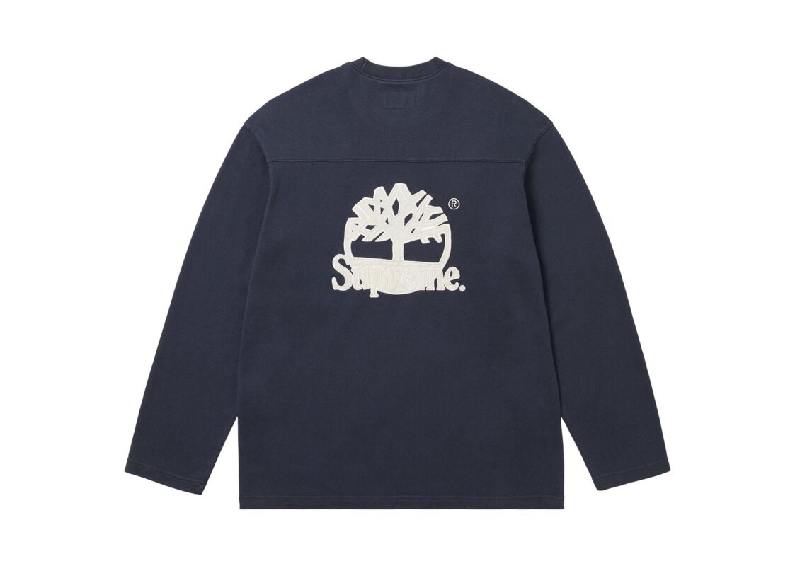 Supreme Timberland L/S Football Top Navy 2