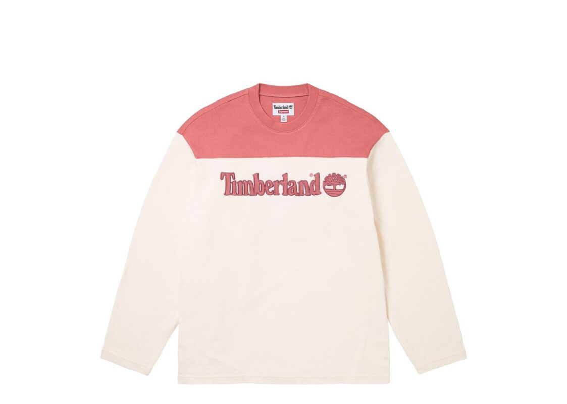 Supreme Timberland L/S Football Top White