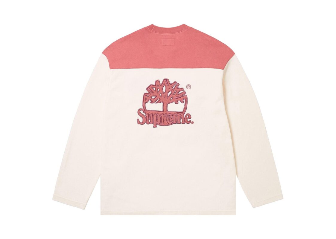 Supreme Timberland L/S Football Top White 2