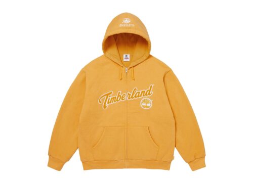 Supreme Timberland Thermal Lined Zip Up Hooded Sweatshirt Yellow - Yellow - 1