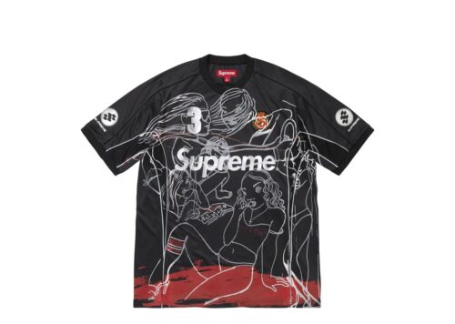 Supreme x Rita Ackermann Jersey 'Black' - Black - 1