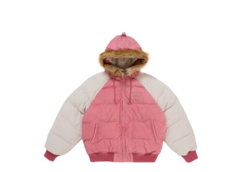 Supreme x Timberland Suede Puffer Jacket 'Pink' - Pink - 1