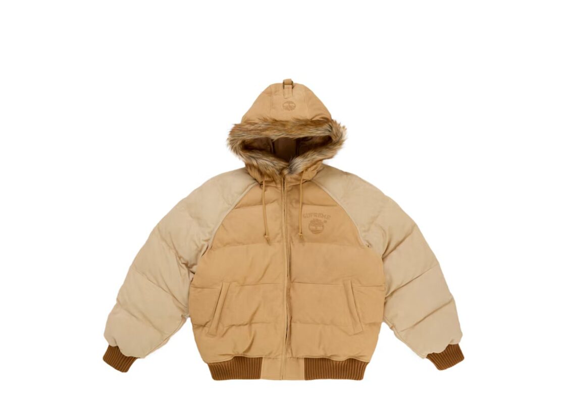 Supreme x Timberland Suede Puffer Jacket ‘Tan’