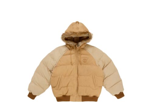Supreme x Timberland Suede Puffer Jacket 'Tan' - Tan - 1