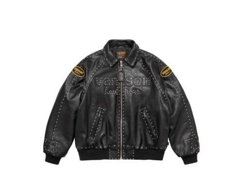 Supreme x Vanson Leathers x B.B. Simon Jacket 'Black' - Black - 1