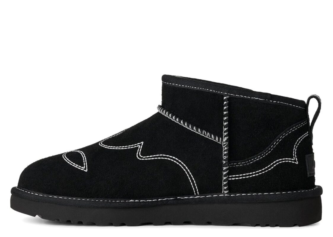UGG Classic Ultra Mini Western Boot Black (W) 2