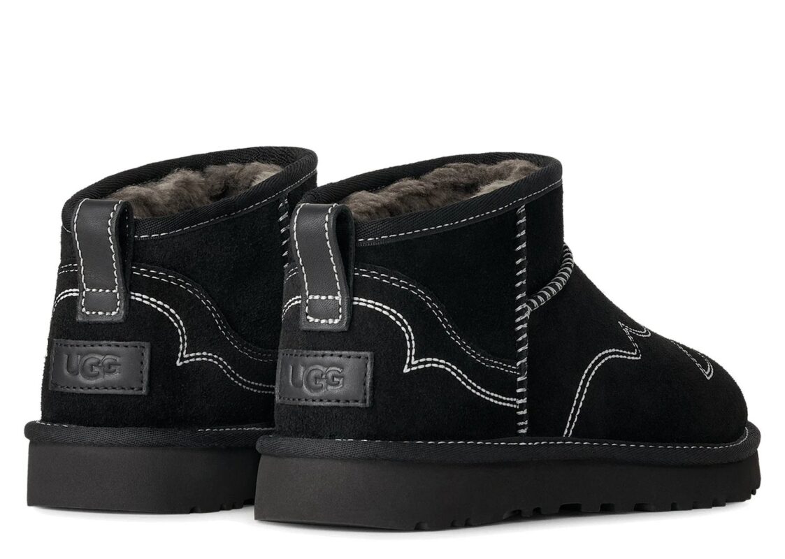 UGG Classic Ultra Mini Western Boot Black (W) 3