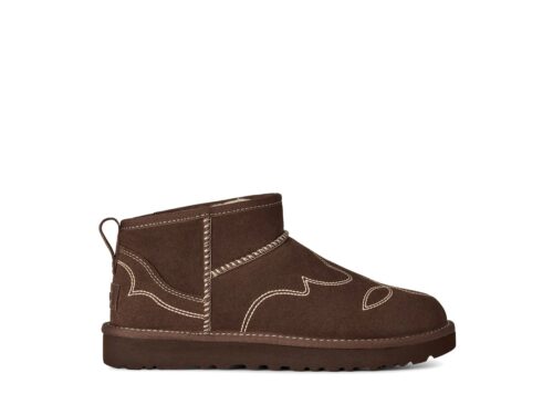 UGG Classic Ultra Mini Western Boot Burnt Cedar (W) - Brown - 1